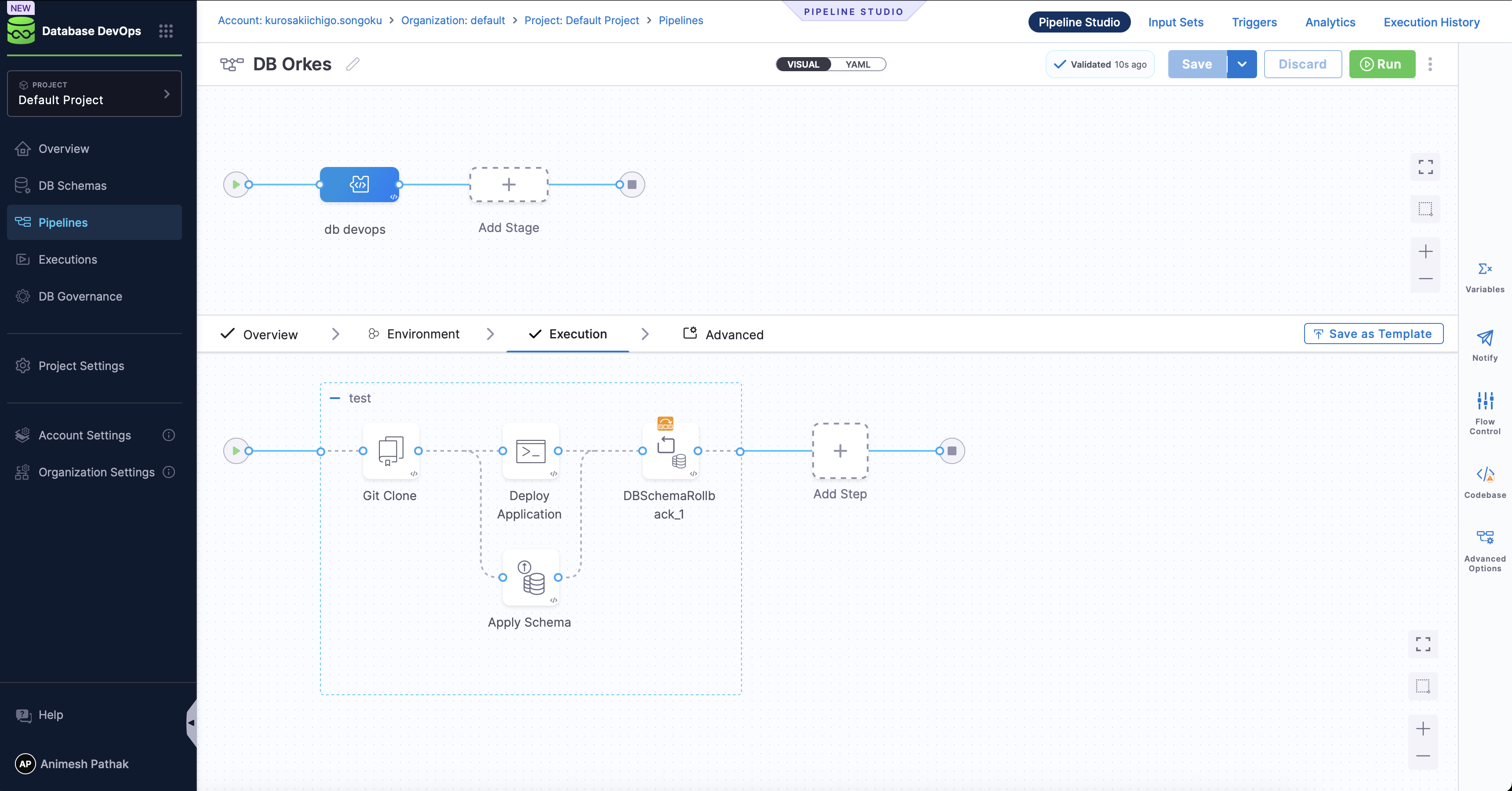orchestrate database and application changes
