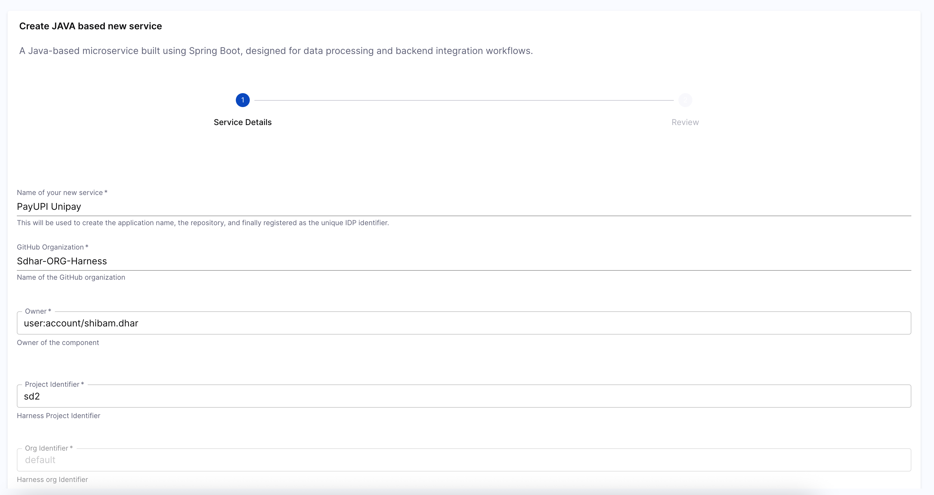Fill Inputs and Trigger Pipeline